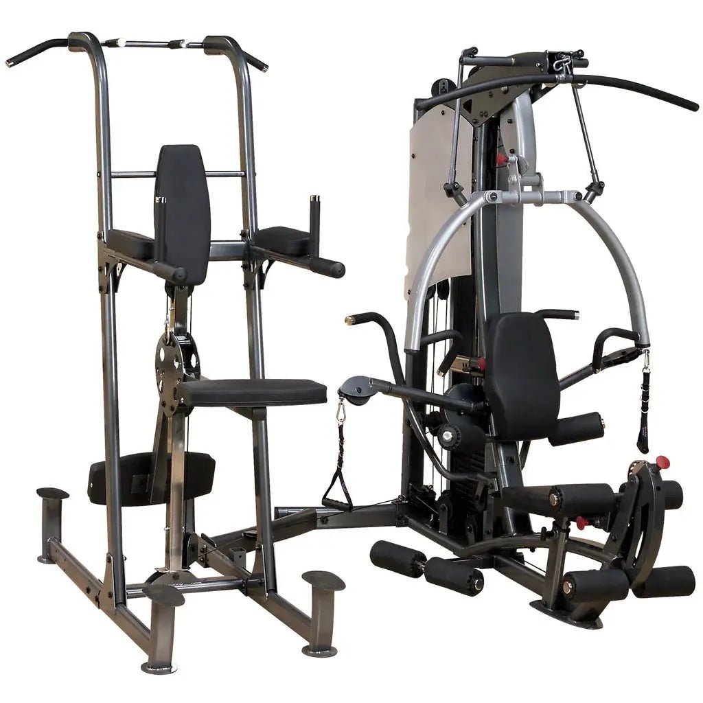 Body - Solid Fusion F600 Multi - Station Home Gym – Compact Full - Body Strength Trainer with 95 kg Stack - Apex Gym