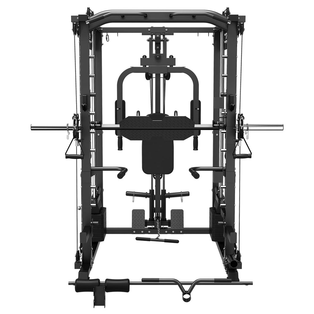 NNEDSZ GRK200 10 - in - 1 Home Gym Station – Power Rack, Smith Machine & Cable Crossover for Total Strength Training - Apex Gym