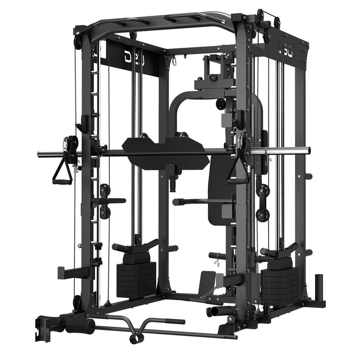 NNEDSZ GRK200 10 - in - 1 Home Gym Station – Power Rack, Smith Machine & Cable Crossover for Total Strength Training - Apex Gym