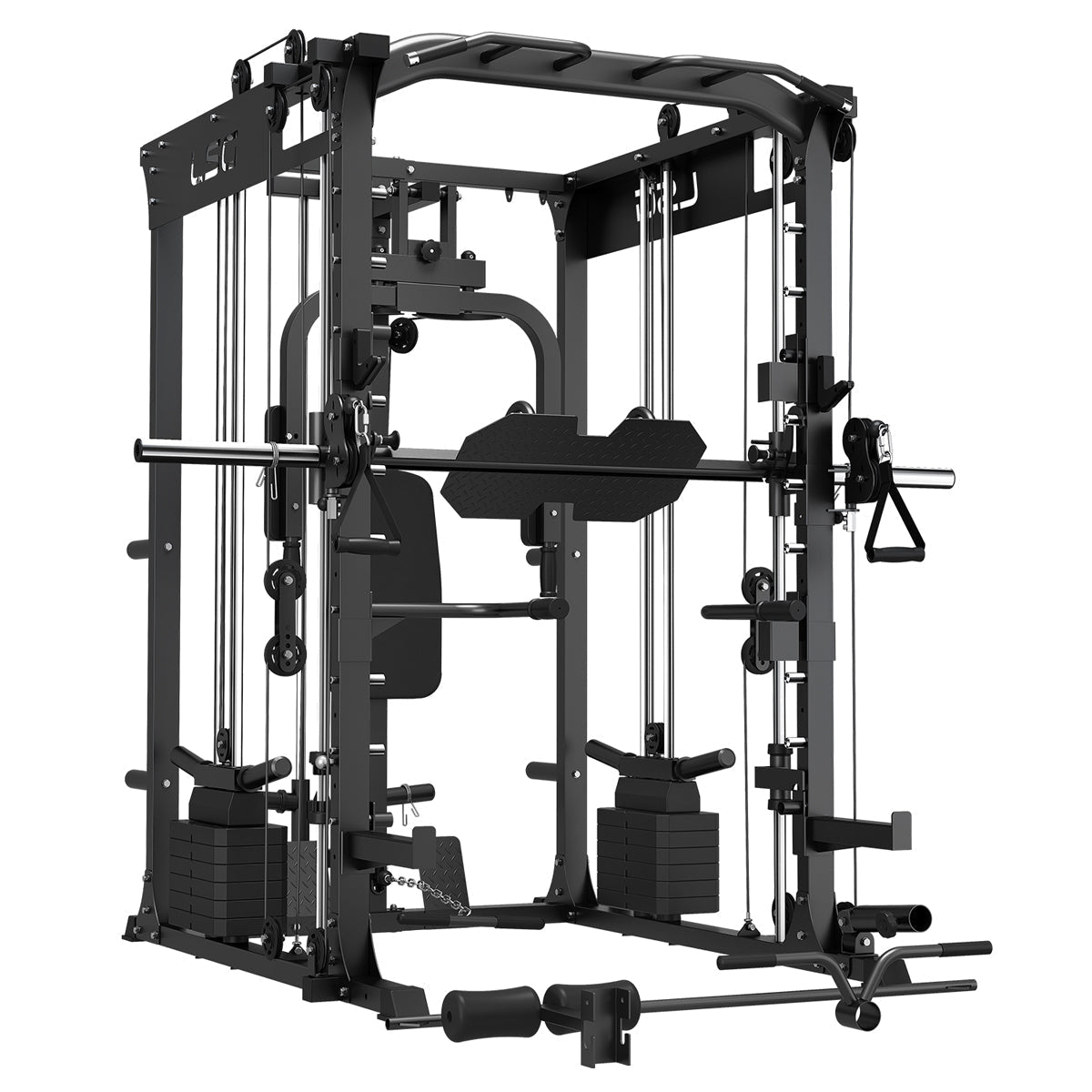 NNEDSZ GRK200 10 - in - 1 Home Gym Station – Power Rack, Smith Machine & Cable Crossover for Total Strength Training - Apex Gym
