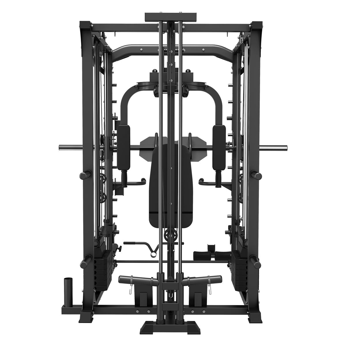 NNEDSZ GRK200 10 - in - 1 Home Gym Station – Power Rack, Smith Machine & Cable Crossover for Total Strength Training - Apex Gym