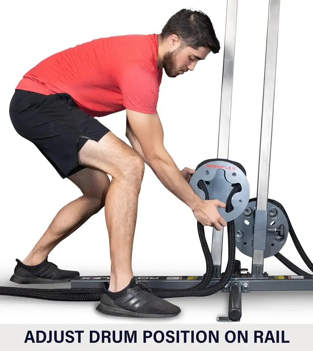 Ropeflex RX1500 Endless Rope Trainer – Compact Functional Fitness Machine for Full - Body Endurance & Strength - Apex Gym