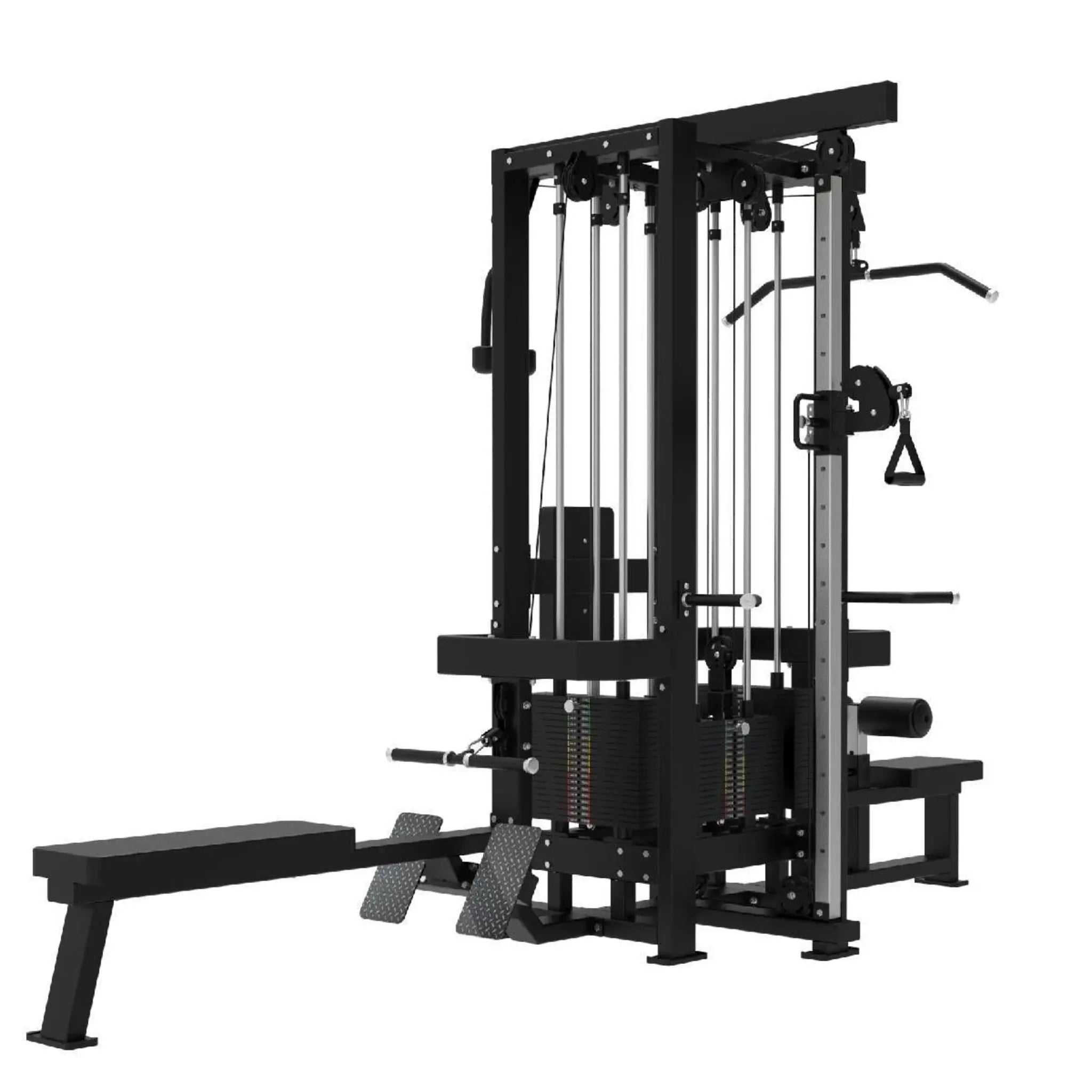 Titanium Strength 4 - Station Elite Multi Gym – Commercial 400 kg Stack Powerhouse for Multi - User Training - Apex Gym