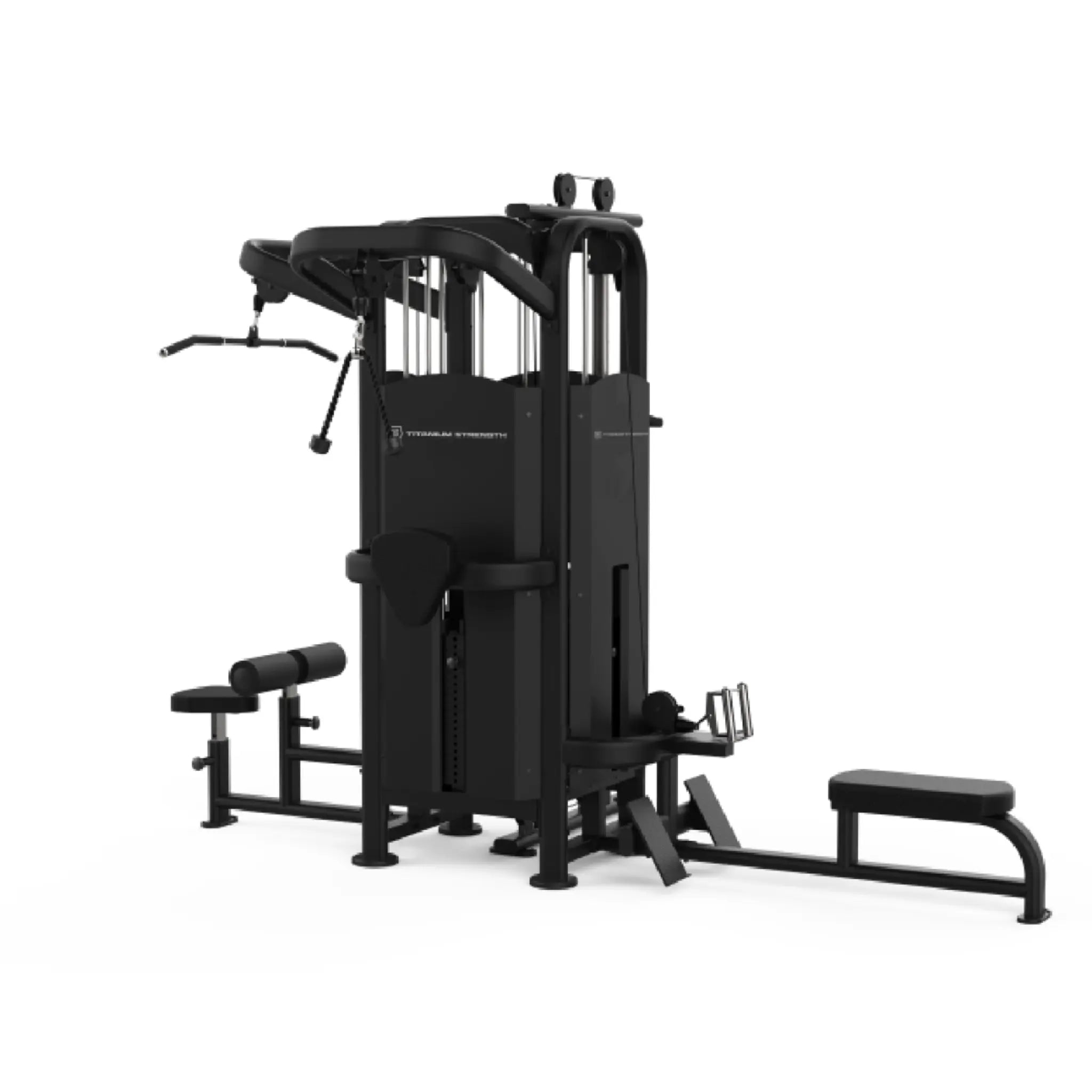 Titanium Strength 4 - Station Multi Gym – Black Series Commercial Kraftstation for Multi - User Full - Body Training - Apex Gym