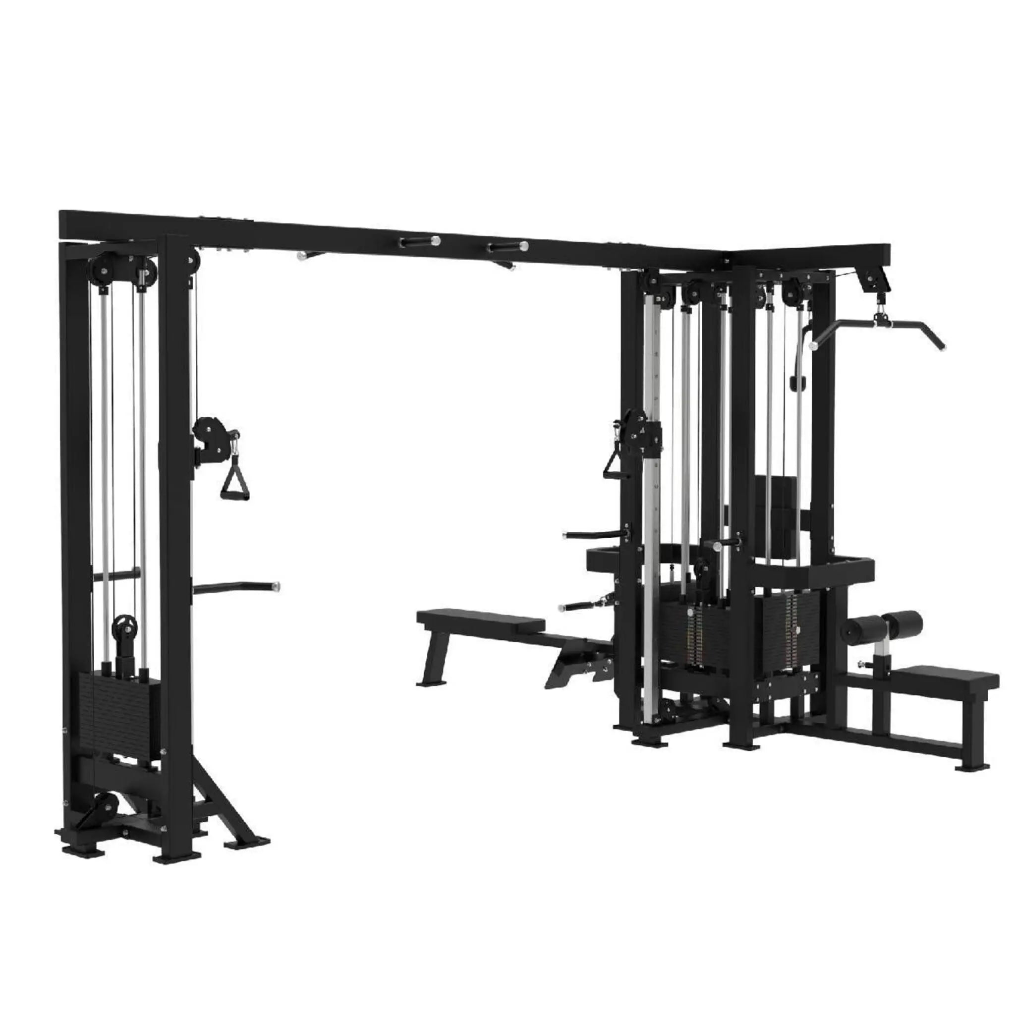 Titanium Strength 5 - Station Elite Multi Gym – Commercial 500 kg Stack Powerhouse for Multi - User Training - Apex Gym