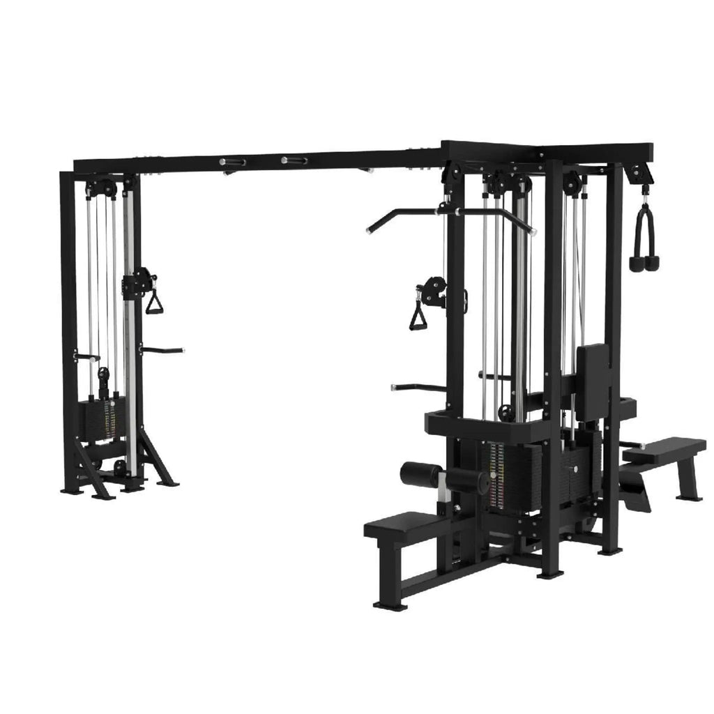 Titanium Strength 5 - Station Elite Multi Gym – Commercial 500 kg Stack Powerhouse for Multi - User Training - Apex Gym