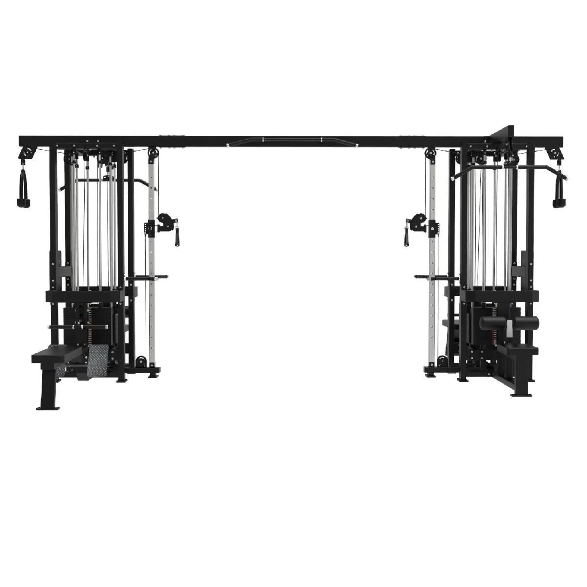 Titanium Strength 8 - Station Elite Multi Gym – Commercial 800 kg Stack Powerhouse for Up to 8 Simultaneous Users - Apex Gym