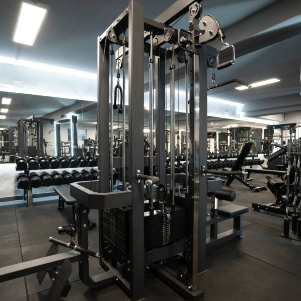 Titanium Strength 8 - Station Elite Multi Gym – Commercial 800 kg Stack Powerhouse for Up to 8 Simultaneous Users - Apex Gym