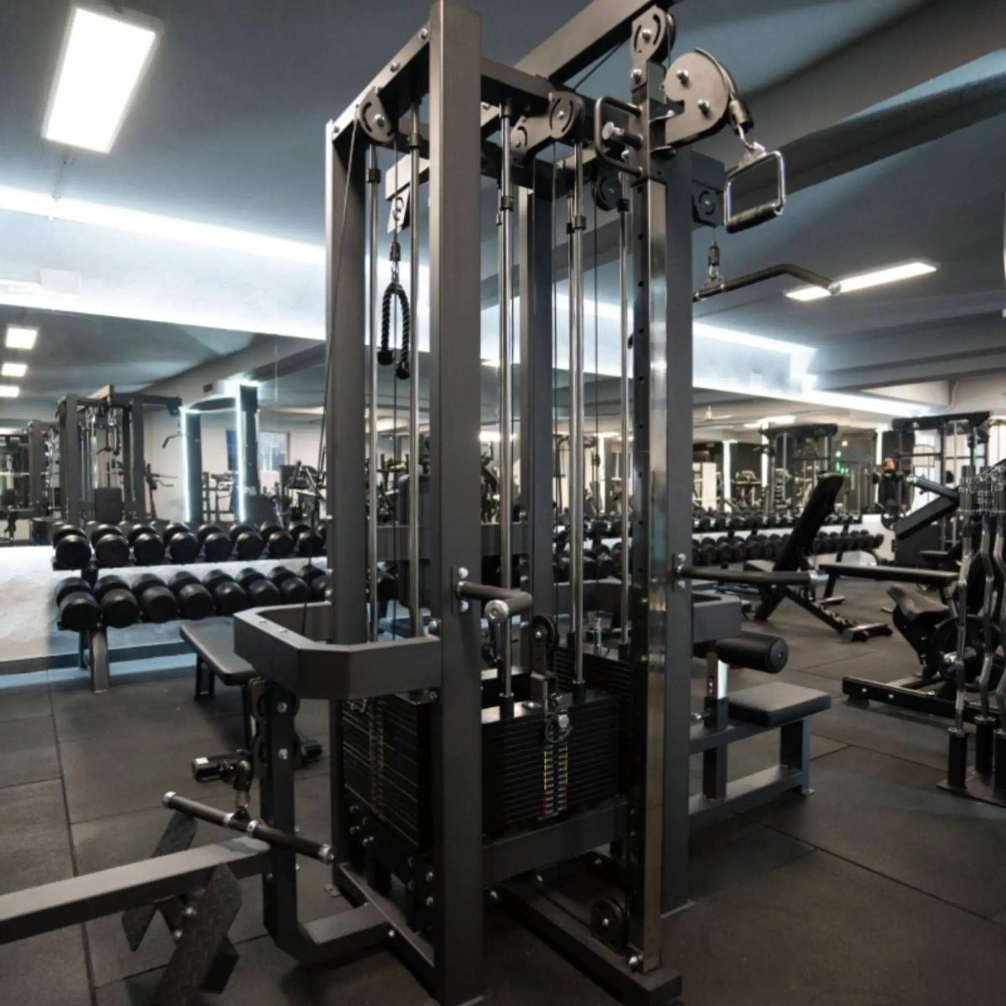 Titanium Strength 8 - Station Elite Multi Gym – Commercial 800 kg Stack Powerhouse for Up to 8 Simultaneous Users - Apex Gym